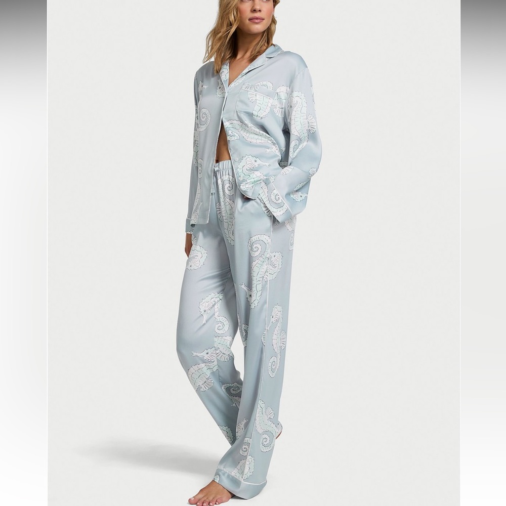 Victoria’s Secret Glazed Satin Long Pajama Set